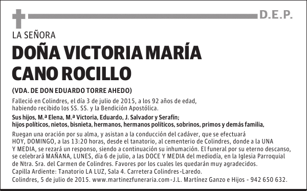 Victoria María Cano Rocillo