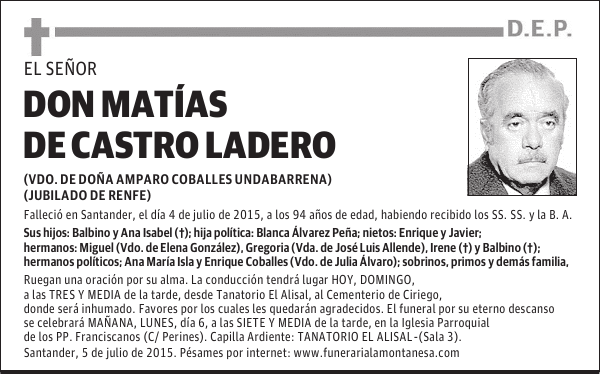 Matías de Castro Ladero