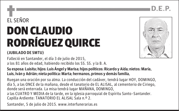 Claudio Rodríguez Quirce