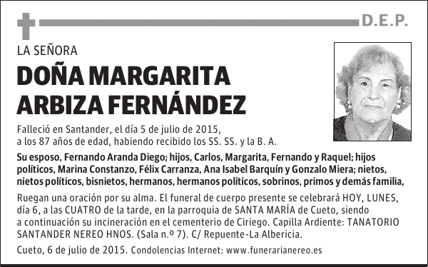 Margarita Arbiza Fernández