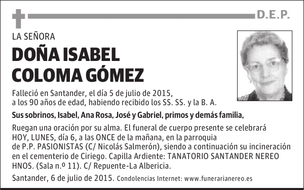 Isabel Coloma Gómez