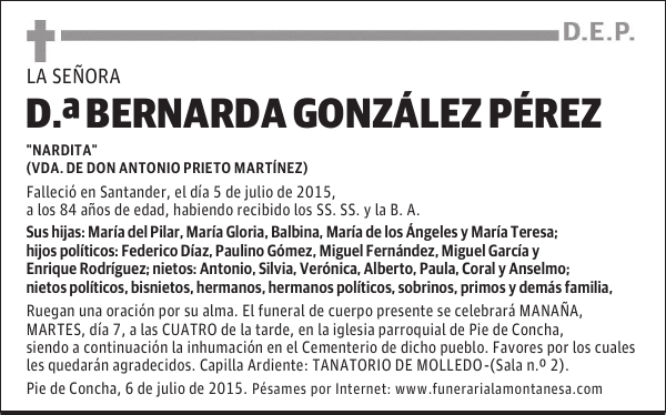 Bernarda González Pérez