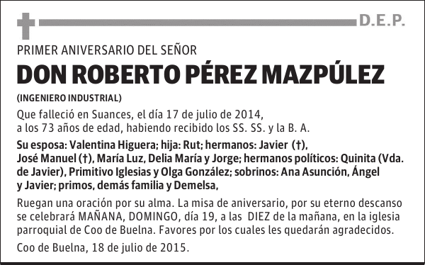 Roberto Pérez Mazpúlez