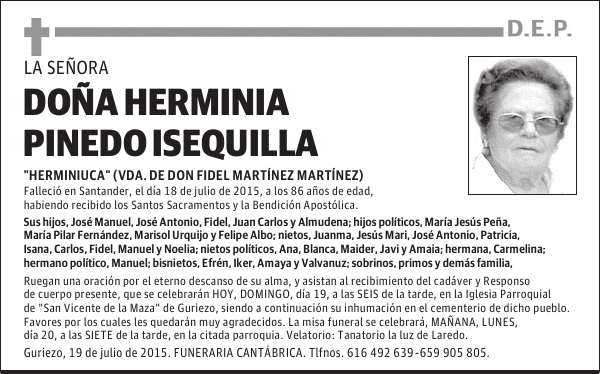 Herminia Pinedo Isequilla