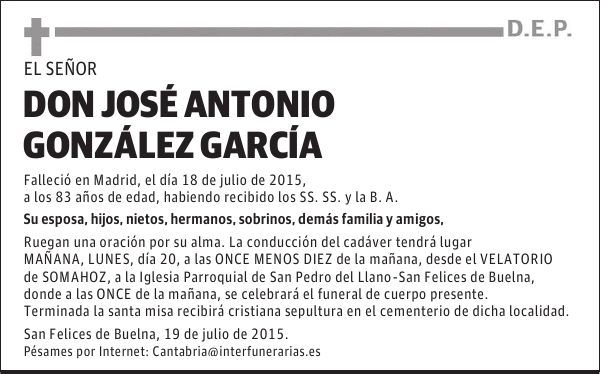 José Antonio González García