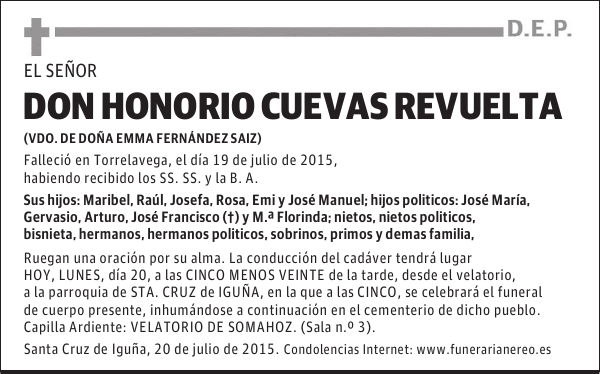 Honorio Cuevas Revuelta