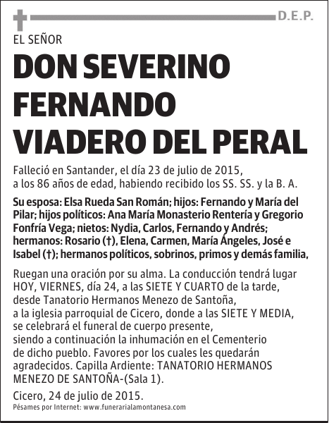 Severino Fernando Viadero del Peral