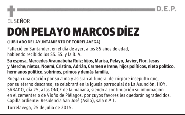 PELAYO MARCOS DIEZ