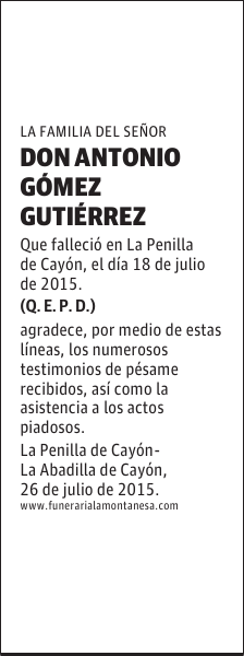 Antonio Gómez Gutiérrez
