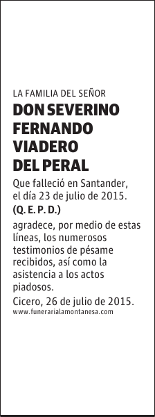 Severino Fernando Viadero del