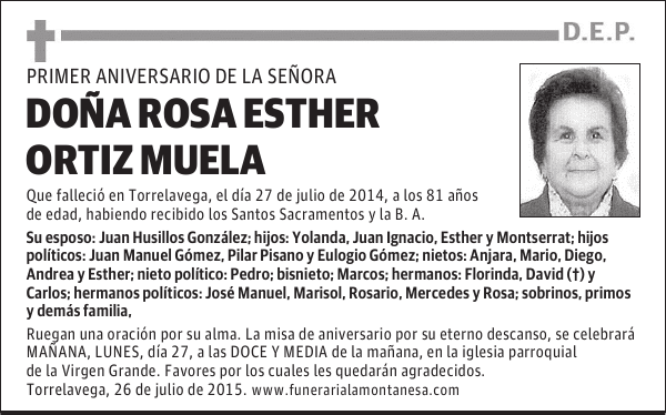 Rosa Esther Ortiz Muela