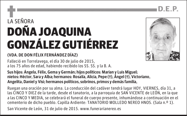 Joaquina González Gutiérrez