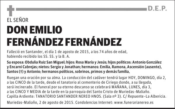 EMILIO FERNÁNDEZ FERNÁNDEZ