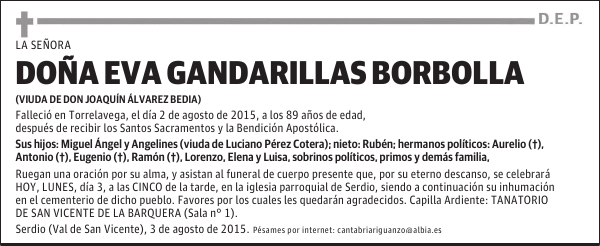 EVA GANDARILLAS BORBOLLA