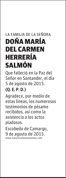 MARIA DEL CARMEN HERRERIA SALMON