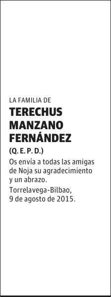 TERECHUS MANZANO FERNANDEZ