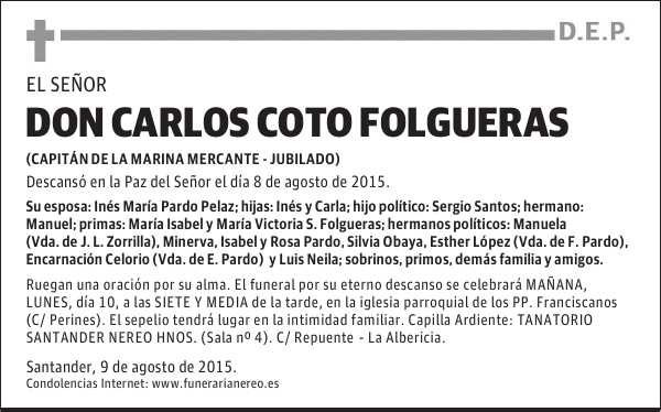 DON CARLOS COTO FOLGUERAS