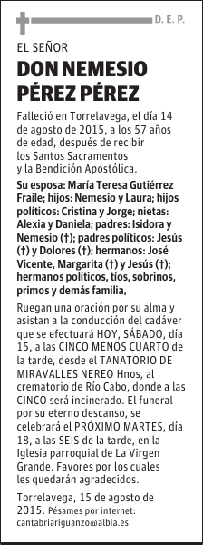 NEMESIO PÉREZ PÉREZ