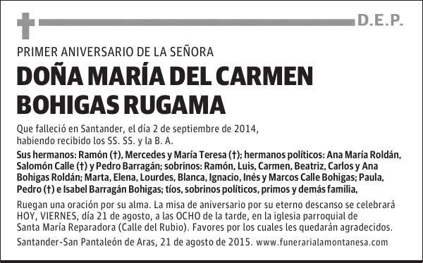 María del Carmen Bohigas Rugama