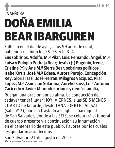 EMILIA BEAR IBARGUREN
