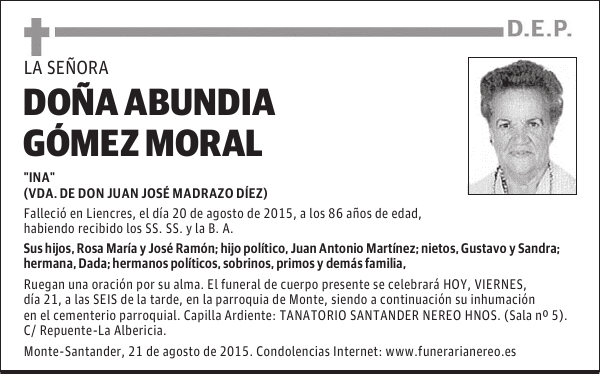 ABUNDIA GOMEZ MORAL