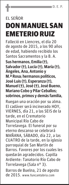 Manuel San Emeterio Ruiz