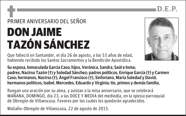Jaime Tazon Sanchez