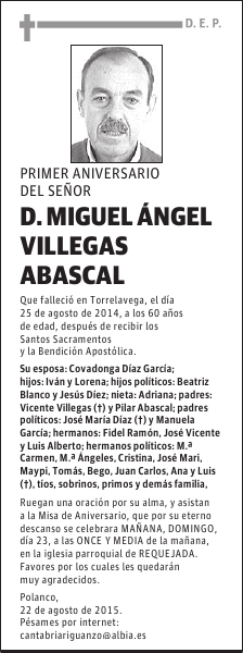 Miguel Ángel Villegas Abascal