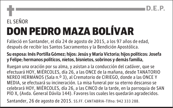 Pedro Maza Bolívar