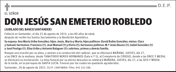 Jesús San Emeterio Robledo
