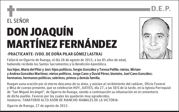 Joaquín Martínez Fernández