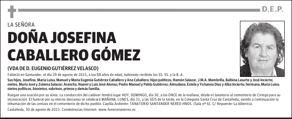 JOSEFINA CABALLERO GOMEZ