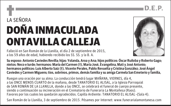Inmaculada Ontavilla Calleja