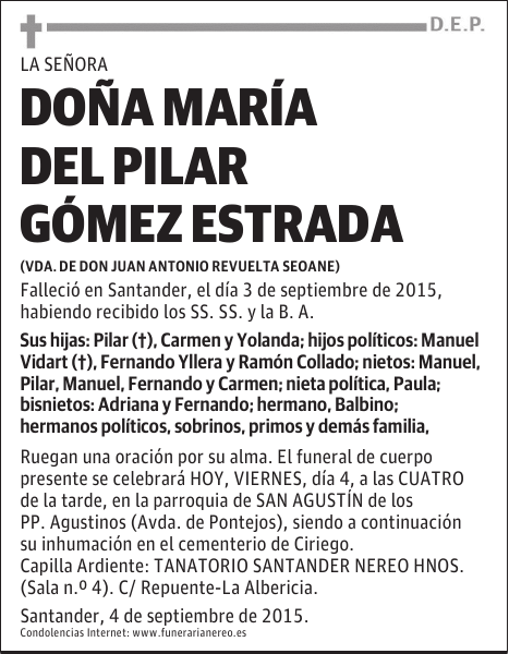 María del Pilar Gómez estrada