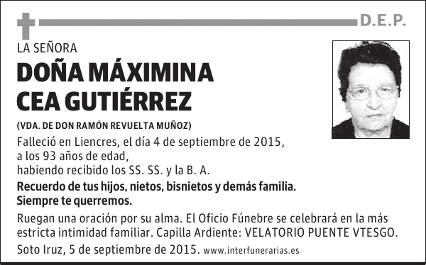 Maximina Cea Gutiérrez