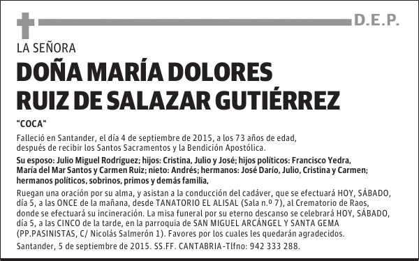 María Dolores Ruiz de Salazar Gutiérrez