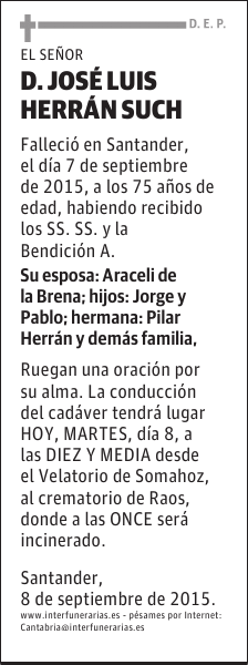 Don José Luis Herrán Such