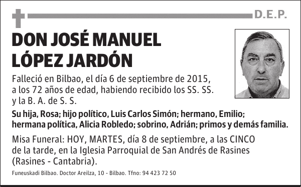 Don José Manuel López Jardón