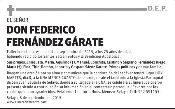 Don Federico Fernandez Garate