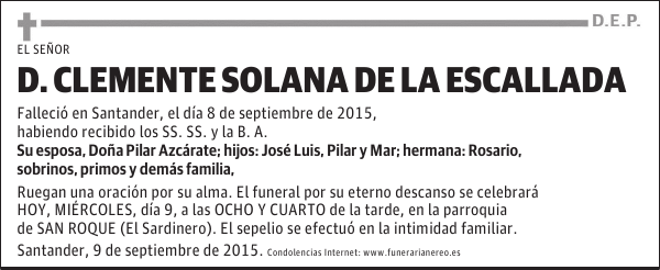 Clemente Solana de la Escallada