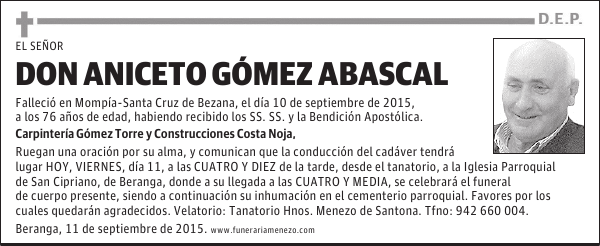 Aniceto Gómez Abascal 2