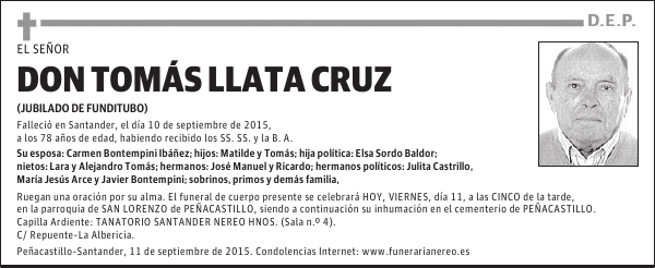 TOMÁS LLATA CRUZ
