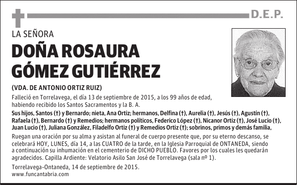 ROSAURA GOMEZ GUTIERREZ