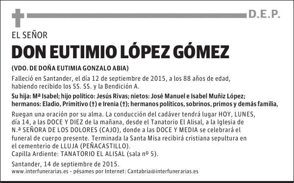 EUTIMIO LOPEZ GOMEZ