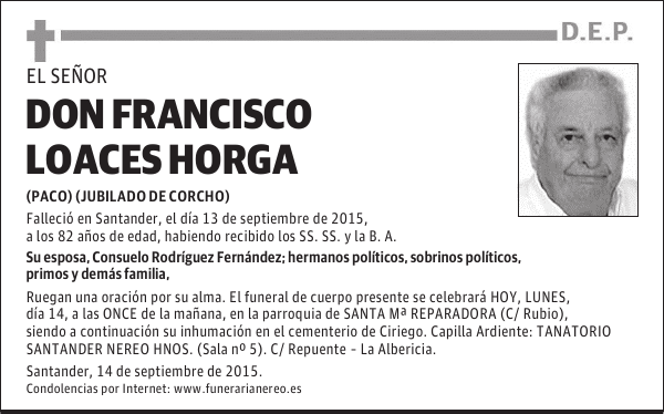 FRANCISCO LOACES HORGA
