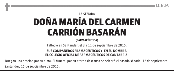 María del Carmen Carrión Basarán