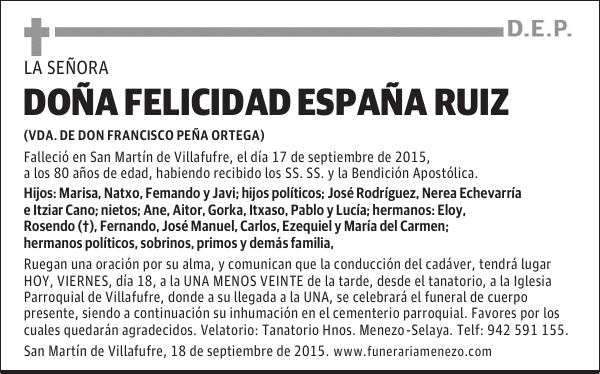 Felicidad España Ruiz