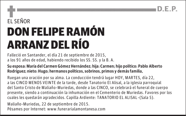 Felipe Ramón Arranz del Río