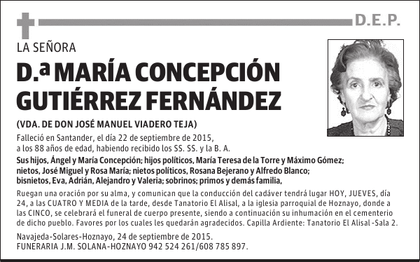 M.ª Concepción Gutiérrez Fernández