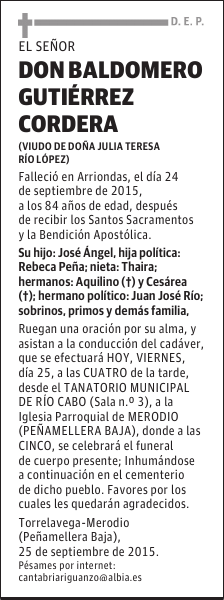 Baldomero Gutiérrez Cordera